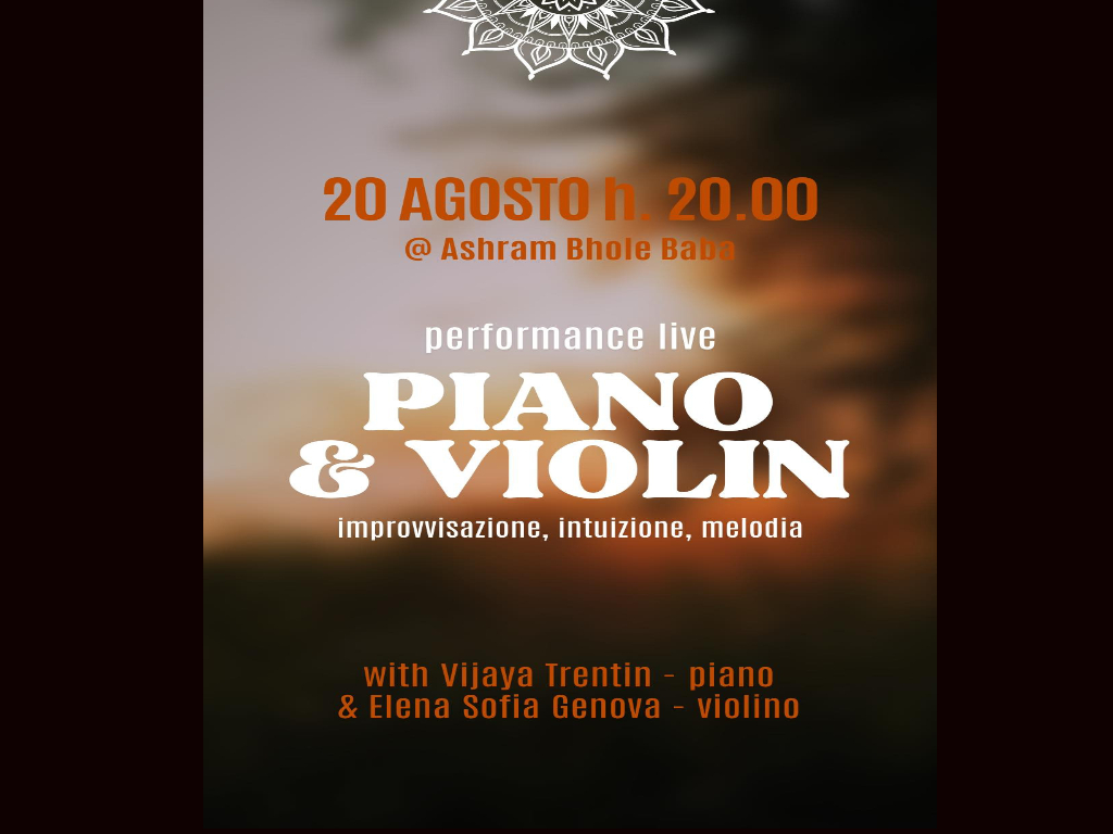 Piano & Violin Evento Ashram Bhole Baba